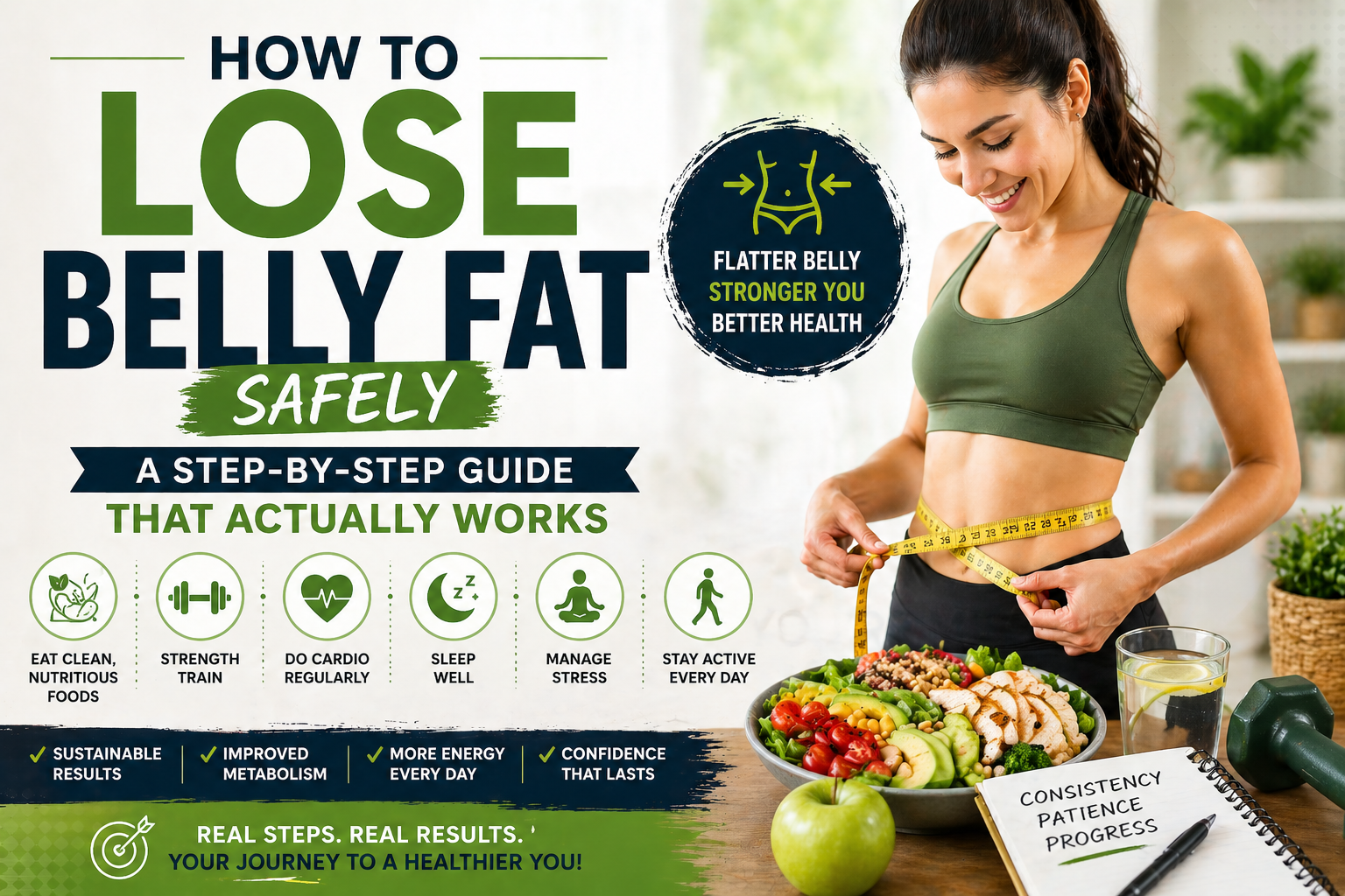How to Lose Belly Fat Safely A Step-by-Step Guide That Actually Works